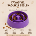 Kedi Köpek Yavaş Yeme Kabı 375 ML Slow Feeder Sindirim Dostu Anti Boğulma Mama Kabı (Kopya)