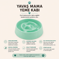 Kedi Köpek Yavaş Yeme Kabı 175 ML Slow Feeder Sindirim Dostu Anti Boğulma Mama Kabı